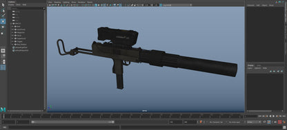 MAC-10 SMG 3dmilitaryassets