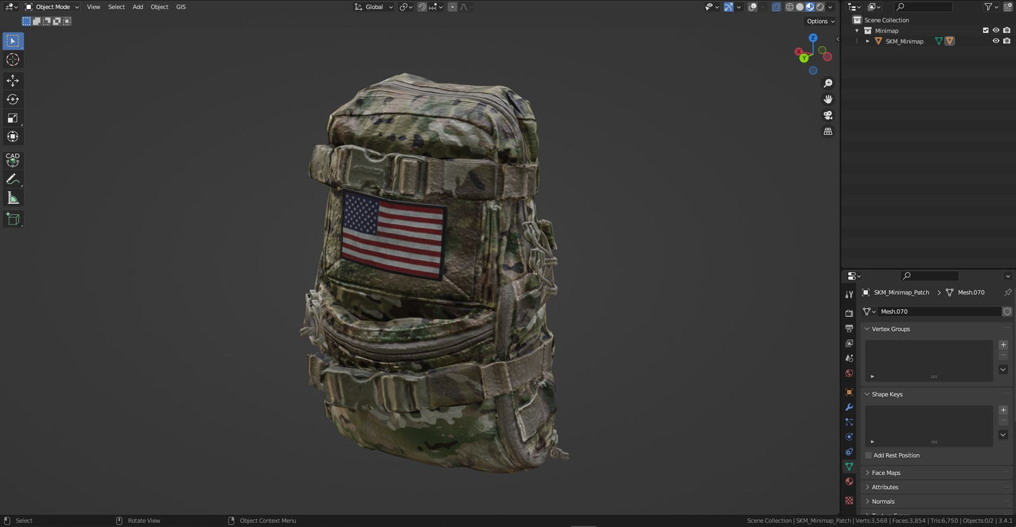 GMR MINIMAP BACKPACK