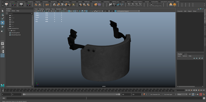 BALLISTIC HELMET VISOR 3dmilitaryassets