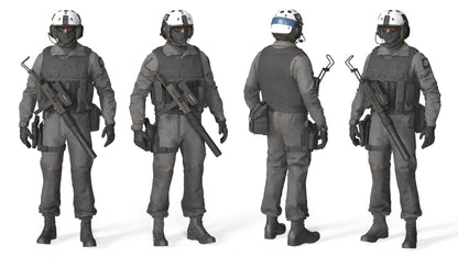 XOF SPECIAL OPERATIONS TROOPER (RIGGED) 3dmilitaryassets